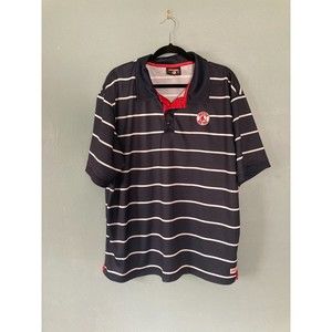 Stitches Athletic Gear Boston Red Sox short sleeved striped polo size x-large